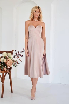 Вечернее платье ANGEL FASHION DRESS 2102 размер 46, пыльная роза