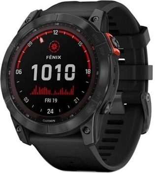 Спортивные часы Garmin Fenix 7X Solar Slate Gray with Black Band (010-02541-00/01)