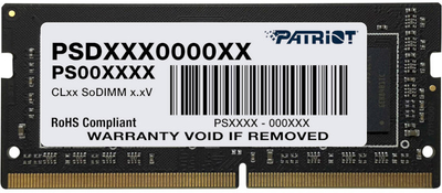 Оперативна пам'ять Patriot SODIMM DDR4-3200 16384MB PC4-25600 (PSD416G32002S)
