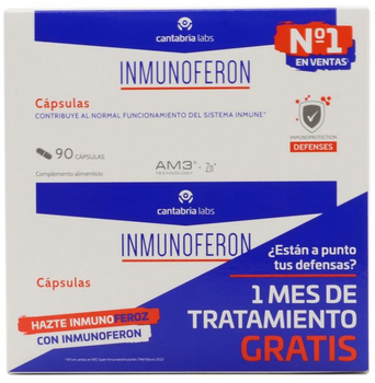 Kompleks witaminowo-mineralny Cantabria Labs Inmunoferon 2 x 90 caps (8436574363203)