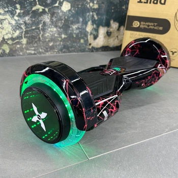 Гироборд SMART BALANCE U8 Infinity 2024 Красная молния с Bluetooth колонкой и LED – подсветкой колес