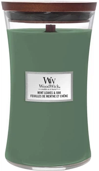 Ароматична свічка Woodwick Mint Leaves & Oak 160 годин (5038581141930)
