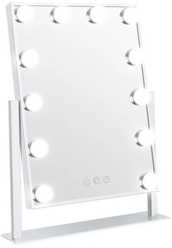 Lusterko kosmetyczne Gillian Jones LED Light Hollywood Mirror White (5713982010756)