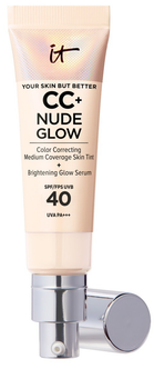 СС-крем It Cosmetics CC and Nude Glow Lightweight Foundation and Glow Serum with SPF 40 Fair 32 мл (3605972653321)