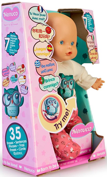 Lalka bobas Nenuco Interactive Baby Doll that Speaks Seven Languages 30 cm (8056379163022)