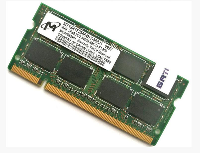 Оперативная память для ноутбука Micron SODIMM DDR2 2Gb 800MHz 6400s CL6 (MT16HTF25664HY-800J1) Б/У