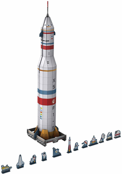 3D Пазл Sassi Space Rocket 32 деталі (9788830329249)