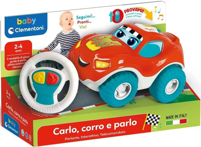 Samochód zdalnie sterowany Clementoni Carlo I'm Running and I'm Saying (8005125177363)