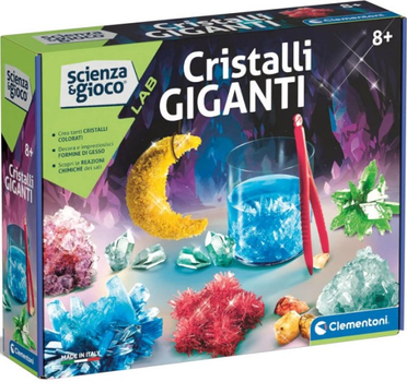 Zestaw do eksperymentów naukowych Clementoni Science & Play Giant Crystals (8005125192328)