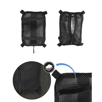 Підсумок універсальний сітчастий Sturm Mil-Tec Mesh Bag with Velcro Black S (16003502)