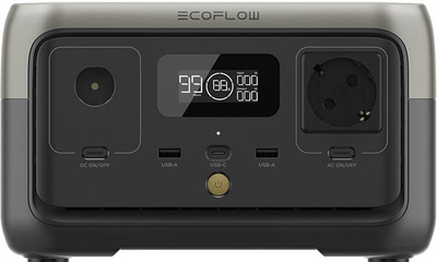 Зарядная станция EcoFlow RIVER 2 / 300 Вт / 256 Вт⋅ч / LiFePO4 (ZMR600-B-EU)