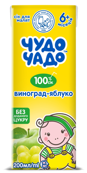 Сік Чудо-Чадо Виноград-Яблуко 0,2 л (4820016251748)