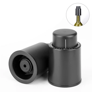 Вакуумна пробка WINE VACUUM STOPPER Black