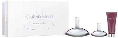 Подарунковий набір для жінок Calvin Klein Euphoria Woman Парфумована вода 100 мл + Парфумована вода 30 мл + Лосьйон для тіла 100 мл (3616304966699)