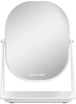 Lusterko kosmetyczne Gillian Jones Table Mirror With Tray White (5713982011463)