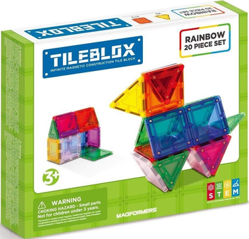 Klocki Tileblox Rainbow 20 elementów (8809465533991)