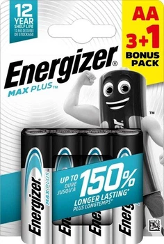 Батарейки Energizer AA Max Plus 4 шт.