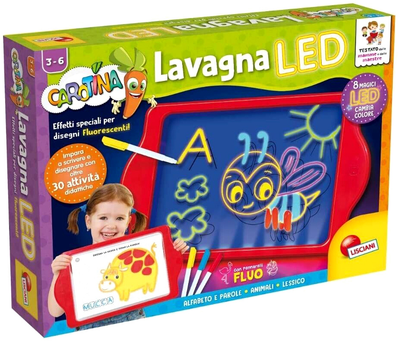 Магнитная доска для рисования Lisciani Carotina Baby Led Board со световыми эффектами (8008324077441)