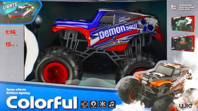 Buggy zdalnie sterowany Mega Creative RC FF LAD Czerwono-niebieski (5904335846881)