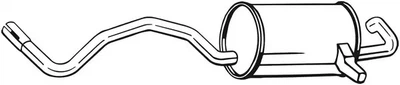 Глушник задній RENAULT Megane III 08-, BOSAL (279565)