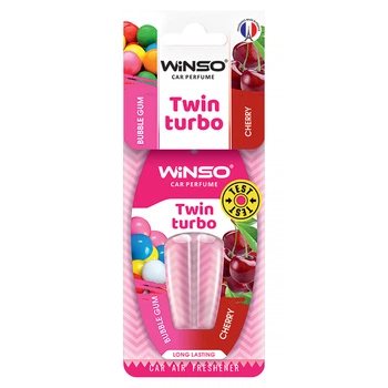 Ароматизатор с двойной капсулой Winso Twin Turbo - Bubble Gum & Cherry 538360