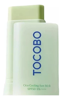Солнцезащитный стик с охлаждающим эффектом TOCOBO Cica Cooling Sun Stick SPF50+ PA++++, 18 грамм