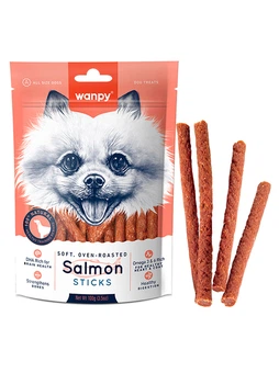 Лакомство Wanpy Salmon Sticks для собак Палочки с лососем 100 г