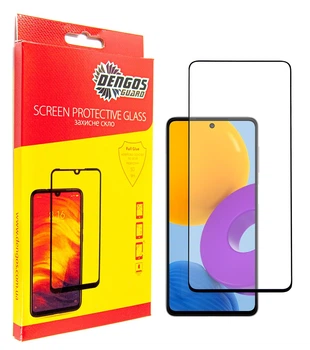 Захисне скло DENGOS Full Glue для Samsung Galaxy M52 (black)