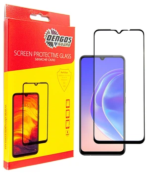 Захисне скло DENGOS Full Glue для VIVO V21e (black)