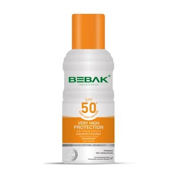 Солнцезащитный спрей SPF 50+ Bebak, 150 мл