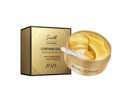 Гідрогелеві Патчі ZOZU з Колоїдним Золотом і Гіалуроновою кислотою, антивікові, з омолоджуючою дією, 60шт
