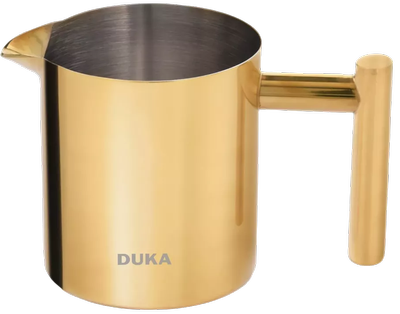 Глечик для молока Duka Barista золотистий сталевий 250 мл (5904422205140)