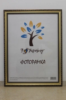 Фоторамка 50Х70, золото-коричневый с золотым обрамлением, 333-х811-10, СТЕКЛО + ДВП