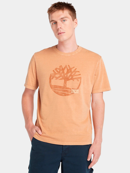 T-shirt męski bawełniany Timberland TB0A5UEK XXL Beżowy (194903978013)