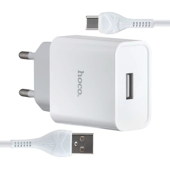 СЗУ Hoco C81A Asombroso single port charger (Type-C) (EU) White