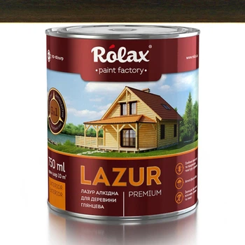 Лазурь для древесины Rolax 114 эбен 0,75л