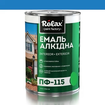 Эмаль алкидная ПФ-115 Rolax синяя 0,25 кг (517)