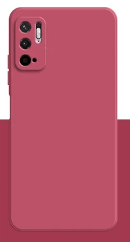 Силиконовый чехол Soft Touch для Xiaomi Poco M3 Pro 5G Малиновый