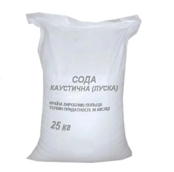 Сода каустична луска, мішок 25 кг