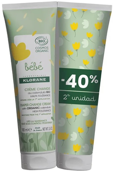 Крем під підгузок Klorane Diaper Changing Cream 2 x 100 мл (3282779387026)