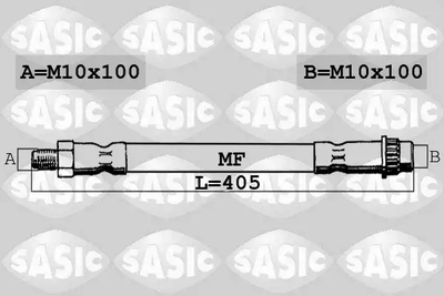 Шланг тормозной передний RENAULT MASTER III 2.3dCi 10-, Sasic (6604025)