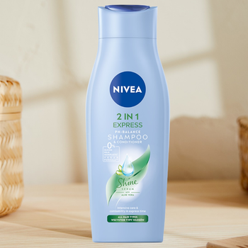 Шампунь для волосся Nivea Express м'який з кондиціонером 2 в 1 400 мл (9005800223261)