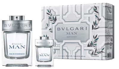 Zestaw męski Bvlgari Man Rain Essence Woda perfumowana 100 ml + Miniaturka Woda perfumowana 15 ml (0783320422331)