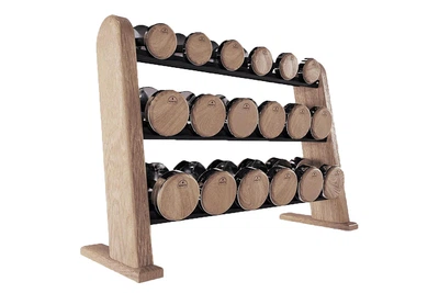Гантельний ряд зі стійкою NOHRD Dumbbells Oak Vintage