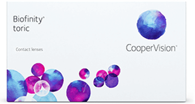 Торичні контактні лінзи Cooper Vision Biofinity toric BC=8.7 DIA=14.5 PWR=+4.50 CYL=-1.75 AXE=180 3 лінзи