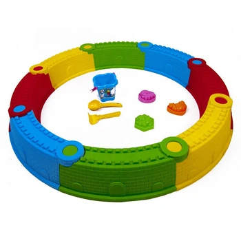 Песочница сборная внешний диаметр 110см Kinderway с песочным набором (01-118-1)