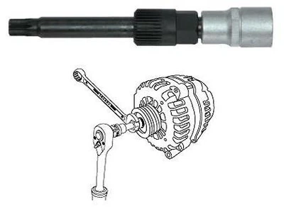 Ключ для шкива генератора 1/2" DR сплайн M10 Force 674 F