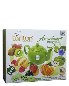 Чай Tarlton зелений Assortment Green Tea 60 шт х 2 г (56147)