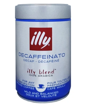Кава ILLY Décaféiné мелена без кофеїну 250 г в металевій банці (56390)