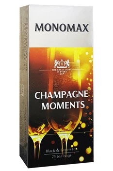 Чай Monomax CHAMPAGNE MOMENT чорний та зелений в пакетиках 25*1,5 г (52158)